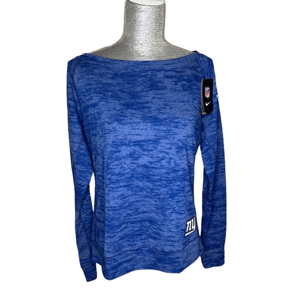 NWT Nike NY Giants Blue Warspeed Epic Crew Sweatshirt Size Medium - Picture 2 of 6